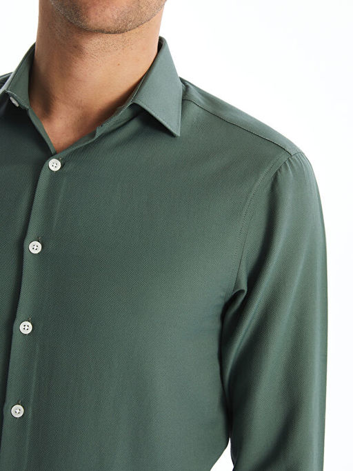 Slim Fit Uzun Kollu Oxford Erkek G?mlek