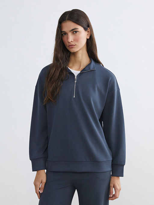 Dik Yaka Kad?n Sweatshirt