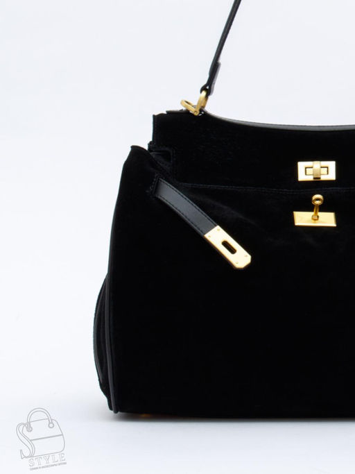 Сумка женская кожаная 2320YF black Polina&Eiterou  в Новосибирске