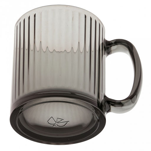 Кружка стеклянная Вертикаль 320мл, д8см, h9см, форма Чайная, графит (Россия) - Домашняя мода фото 4