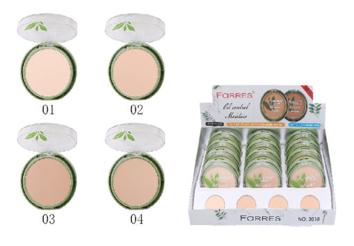 FARRES /3018-01/ Пудра c экстрактом Зелёного чая, тон Слоновая кость. (12)