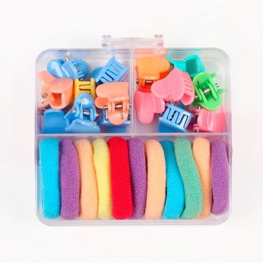 Набор подарочный, резинка для волос 10 шт, заколка крабик 10 шт, Коты аристократы