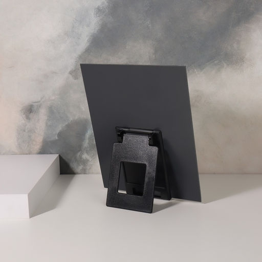 Зеркало настольное, прямоугольное, 17.5×22 см, без рамки, чёрное