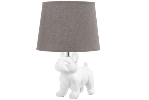Настольная лампа 25*25*38 см Собака+ серый круг абажур - Elan gallery фото 4