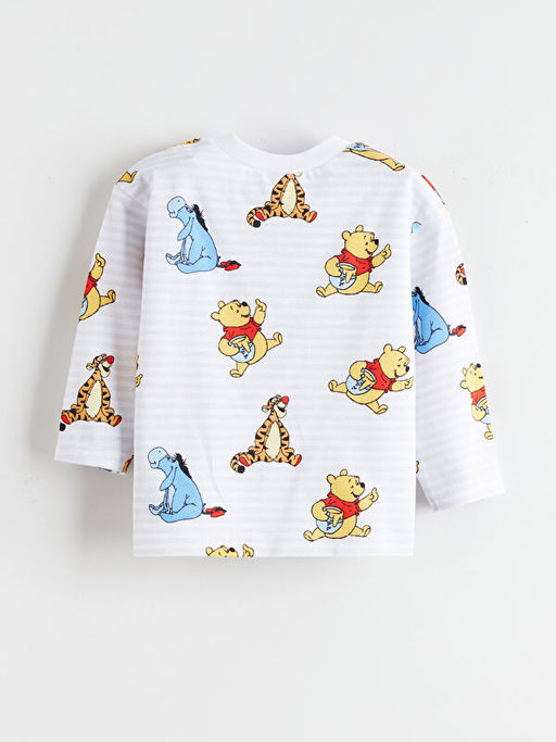 Winnie the Pooh Bask?l? Erkek Bebek Sweatshirt ve E?ofman Alt 2li