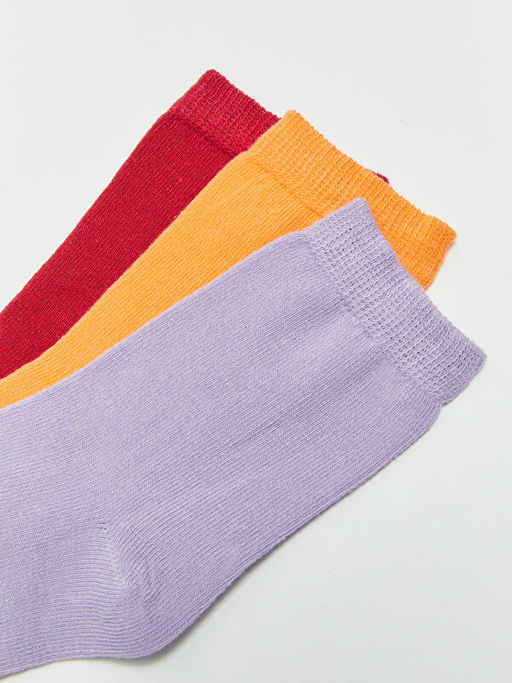 Basic K?z ?ocuk Soket ?orap 3l? - Waikiki фото 3