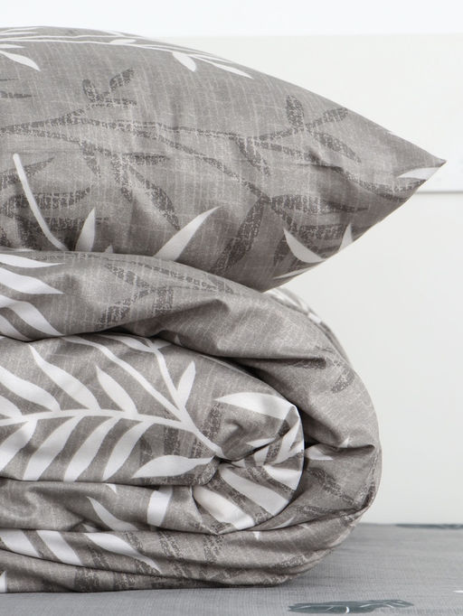 КПБ LoveLife евро Листья 200х220 см, 220х240 см, 50х70 см-2 шт, 75гр/м2, микрофибра  фото 2