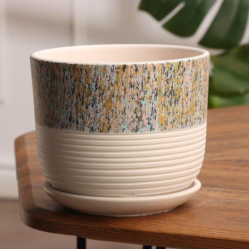 Горшок цветочный Времена года бук весна №2, 1,6 л, d - 15 см