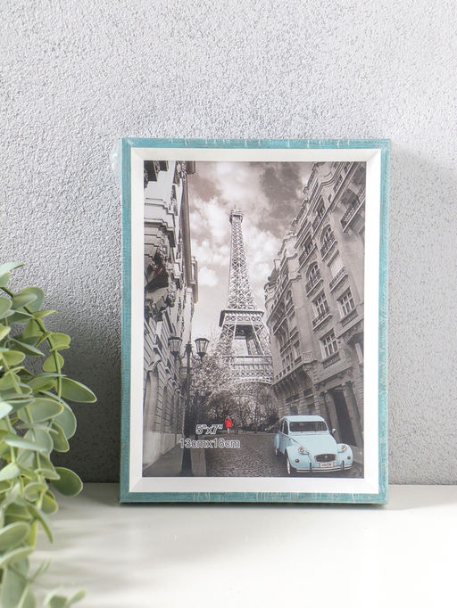 Фоторамка пластик 13х18 см "Данте" голубая лагуна 19х13,8х2,5 см