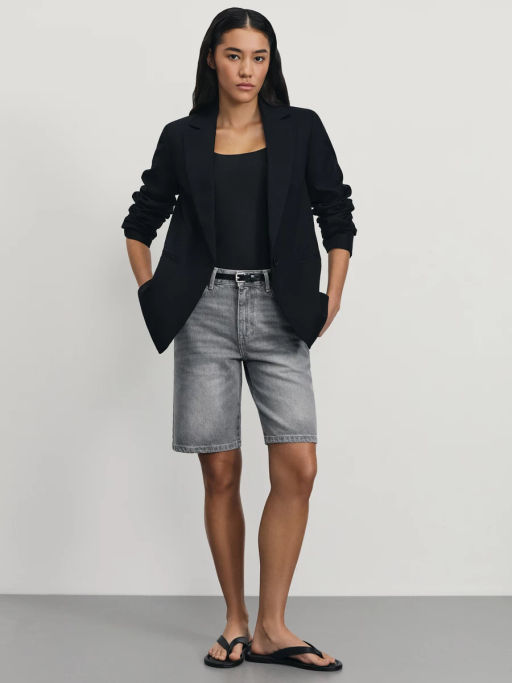 Джинсовые шорты прямые / Zarina  фото 2