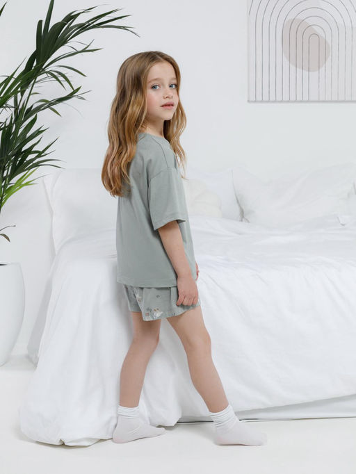 МП 1658/оливковый 5904 Н110 пижама для дев