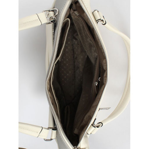 Сумка женская искусственная кожа ADEL-243/ММ, 1отдел+кар/перег, плеч/ремень, бежевый/серый флотер 259201 - Adelia фото 3