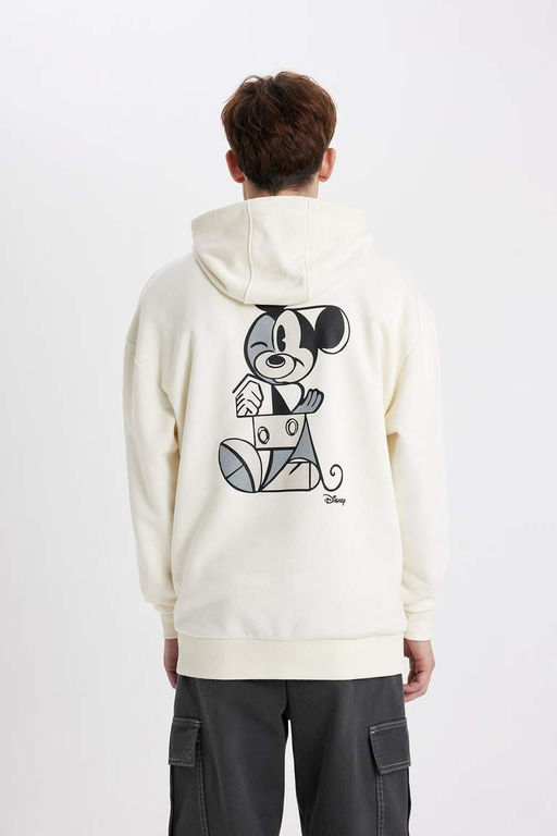 Толстовка оверсайз с капюшоном Disney Mickey & Minnie - Defacto фото 10