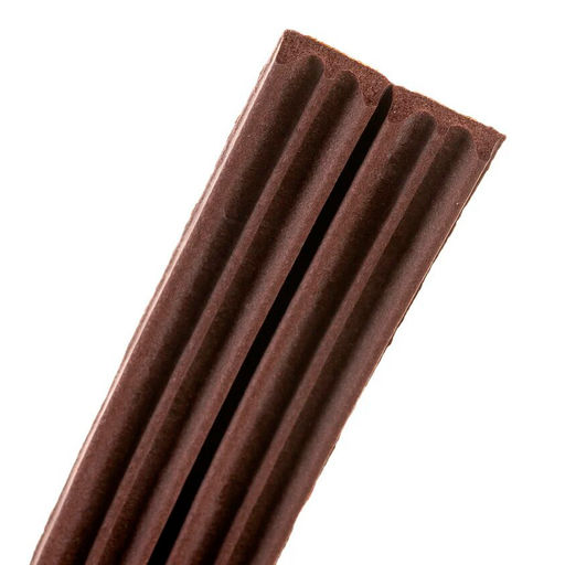 Уплотнитель резин.самокл.Е-проф. коричневый 9х4ммх150м