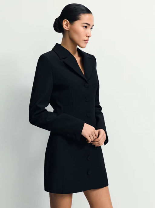 Приталенное мини платье-жакет / Zarina фото 5