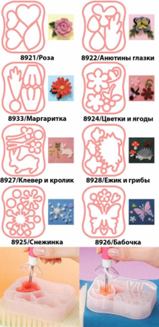 Форма для аппликаций и фильцевания Clover
