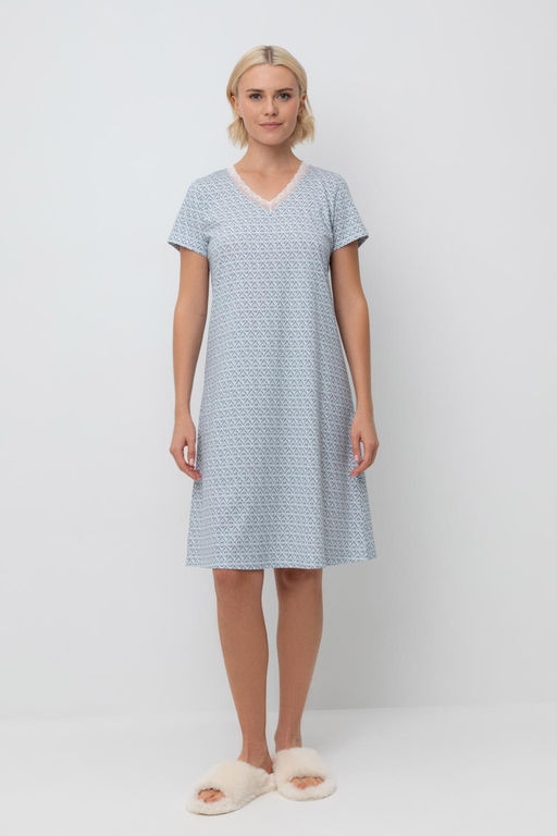 Е 10054/сахар,восточный орнамент сорочка ночная жен