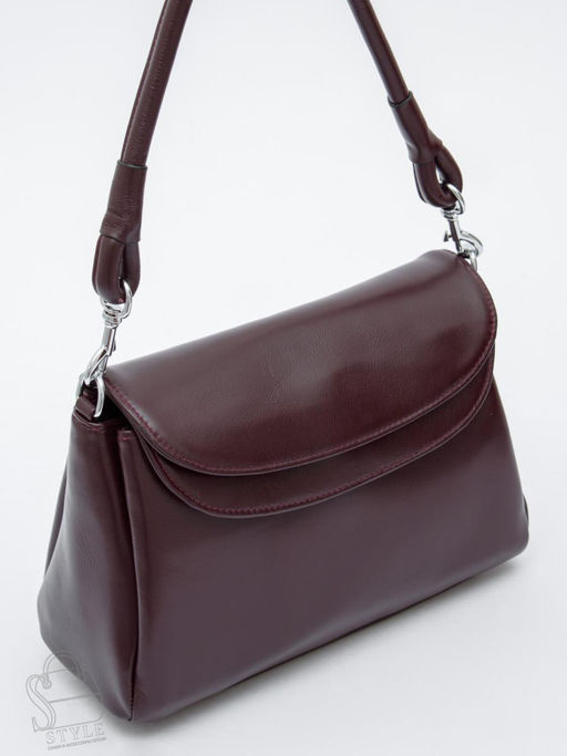 Сумка женская кожаная 0036VG wine purple  Vitelli Grassi