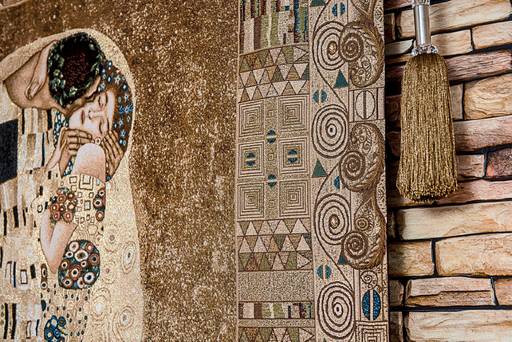 Поцелуй Густав Климт - гобеленовое панно - Гобеленглавснаб фото 2