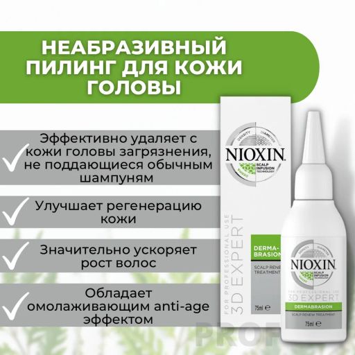 Регенерирующий пилинг для кожи головы Scalp Renew Dermabrasion Treatment, 75мл Nioxin