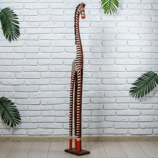 Сувенир «Зебра» 23×15×150 см, дерево