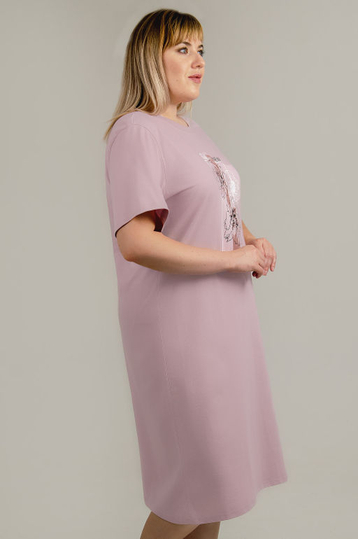 Арт. 4154 Туника женская 52-60 (5 шт) Цвет:пудра - Калинка фото 6