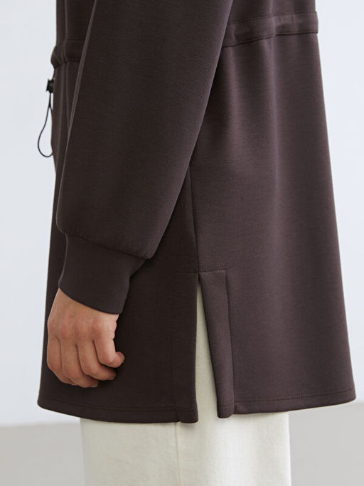 Dik Yaka Kad?n Sweatshirt Tunik