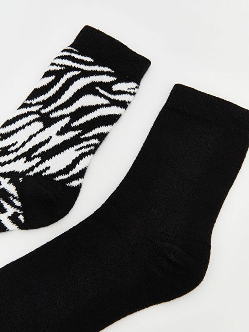 Desenli Kad?n Soket ?orap 2li