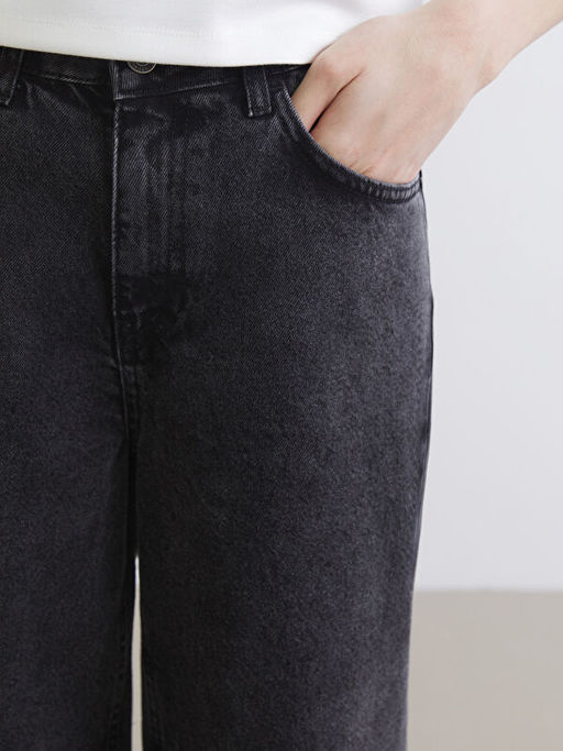 Barrel Fit Kad?n Jean Pantolon