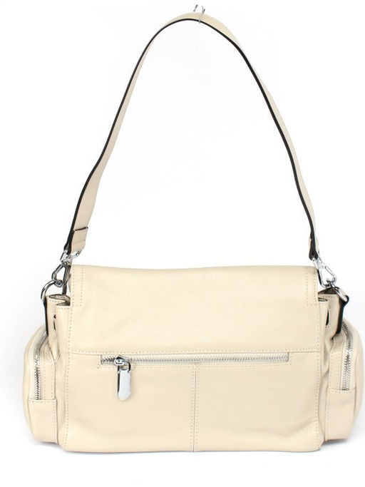 Сумка женская натуральная кожа GU 2033-3626, 1отд, плечевой ремень, бежевый SALE 259846 - Adelia фото 2