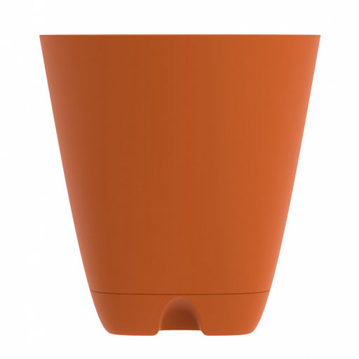 Горшок для цветов Гранд 2л, д14,5см, h15см, с поддоном, система прикорневого полива, карамельный, полипропилен (Россия) - Домашняя Мода фото 3