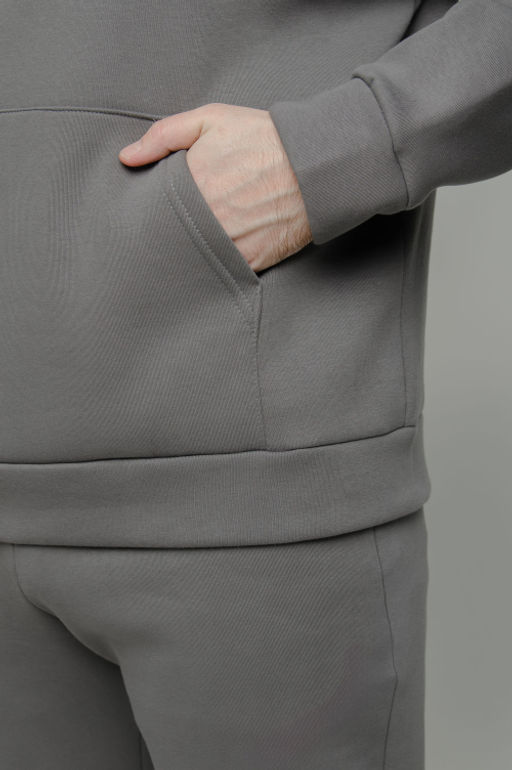 Арт. 69101 Костюм с брюками мужской с начесом  50-56 (4 шт) Цвет:серый