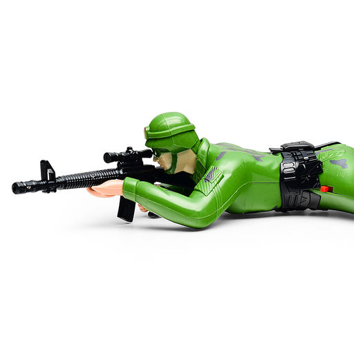 Солдат "Разведка" на батарейках, на листе