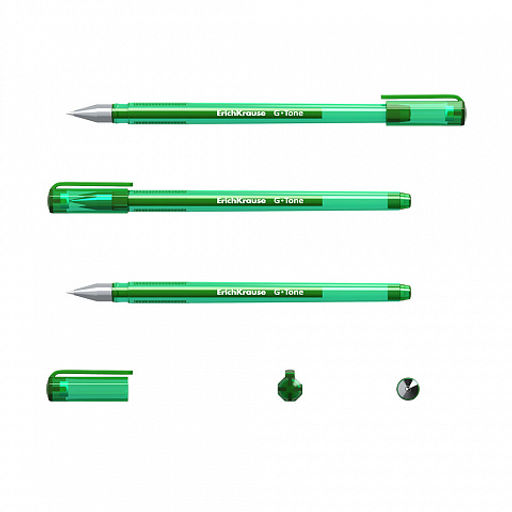 Цена за 12 шт. Ручка гелевая ErichKrause G-Tone Stick Original 0.5, цвет чернил зеленый (в коробке по 12 шт.)