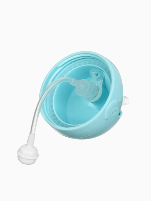 Поильник- непроливайка с трубочкой, голубой, Mum&Baby