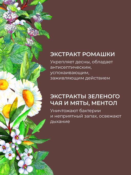 Зубная паста-гель Dark chocolate - Siberina фото 7