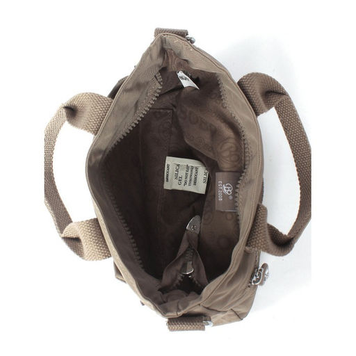 Сумка женская текстиль BoBo-8910, 1отд, плечевой ремень, серый 266000  фото 3