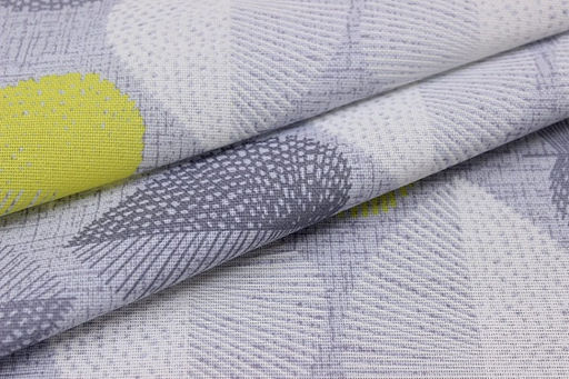 Рогожка Геометрические листочки, ш.1.5м, хлопок-100%, 160гр/м.кв - Купава фото 5