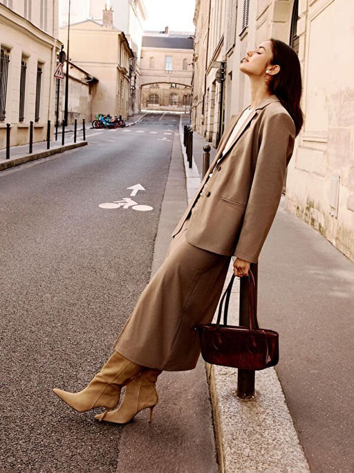 Beli Fermuarl? Ekose Y?rtma?l? Etek