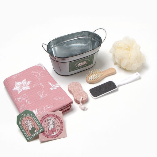 Набор подарочный Этель Lilies, 5 предметов, полотенце, мочалка, расчёска фото 3