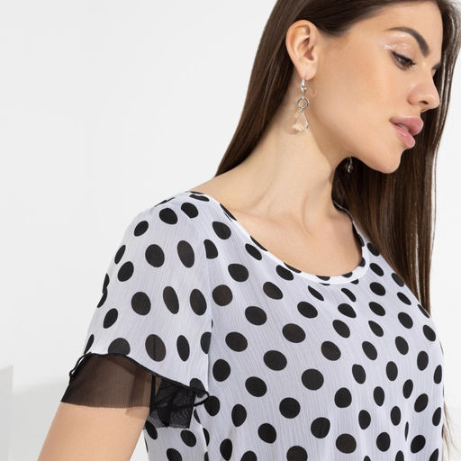 Блуза Тандем (вайт горошек нью) - Charutti фото 3