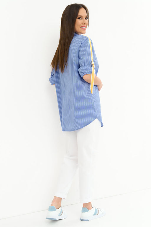 Рубашка Magia mody 2259 голубой в полоску