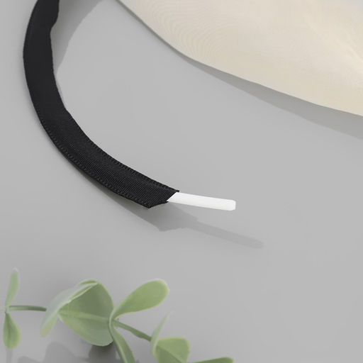 Лента тоннельная, двухстрочная, 10 мм, 10 0,5 м, цвет чёрный - Арт узор фото 2