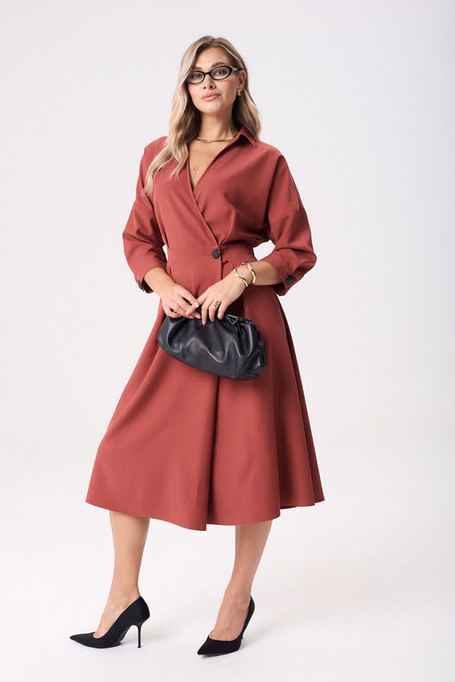 Платье Anastasia 1229.2 клюква