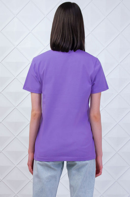 Арт. 3175 Футболка женская 44-52 (5 шт) Цвет:лила - Калинка фото 4