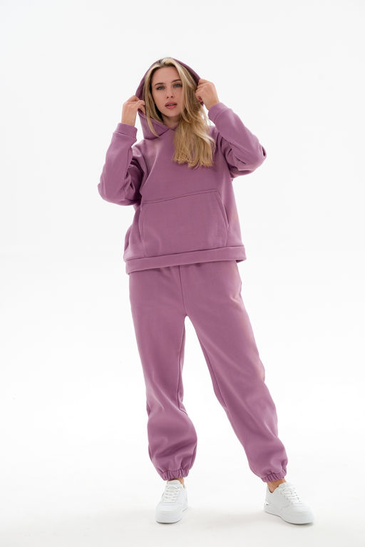 Костюм женский из футера 3х нит.начес Вектор глициния - Амадэль фото 15