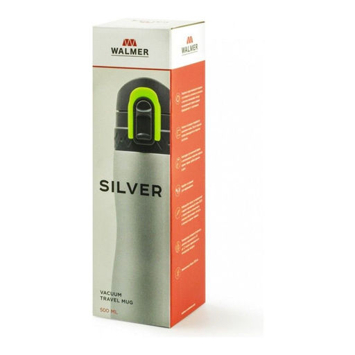 Кружка-термос дорожная Walmer Silver, 0.5 л, цвет серый металлик  фото 10