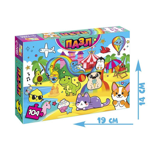 Пазл Весёлые стикеры, 104 элемента - Puzzle time фото 4