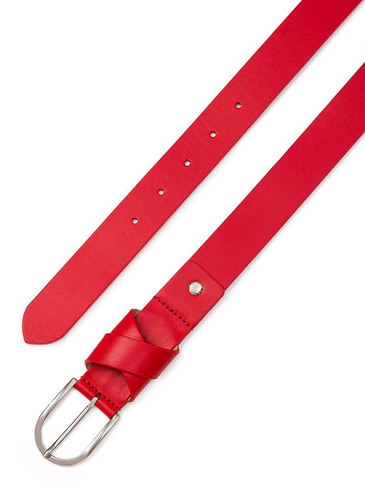 Ремень поясной ELEGANZZA Z-PL07 red 80  фото 2