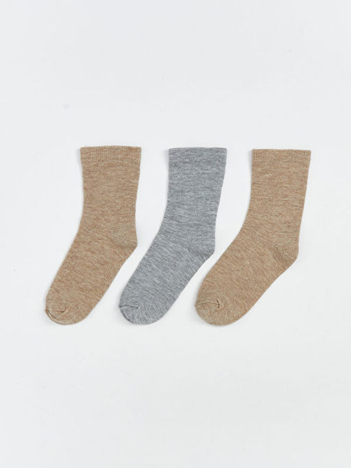 Basic Erkek ?ocuk Soket ?orap 3l?